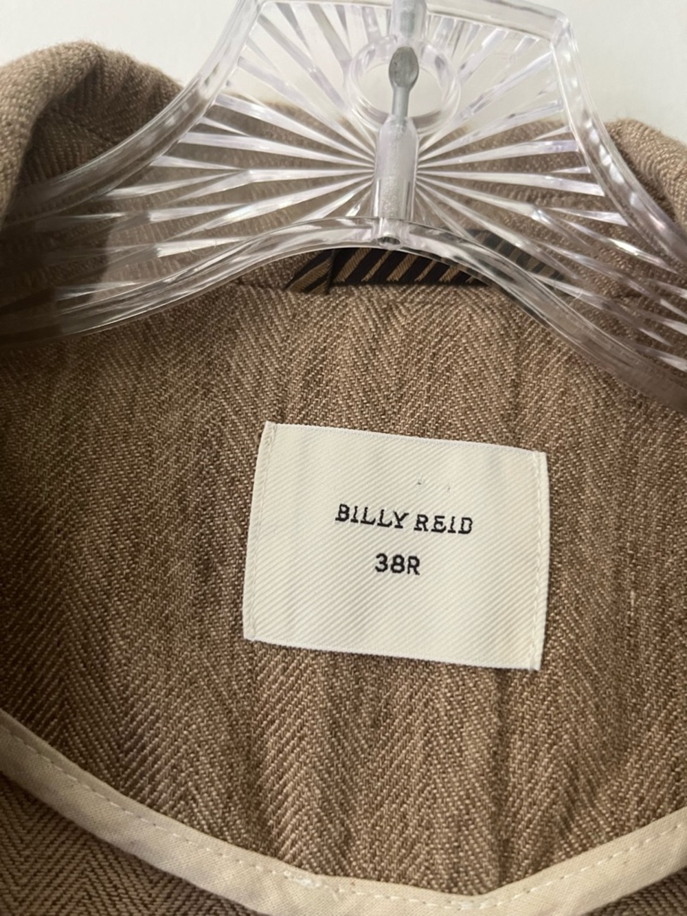 Billy Reid Cotton Linen Herringbone 3 Button Single Breasted Blazer Jacket 38R - Picture 7 of 12